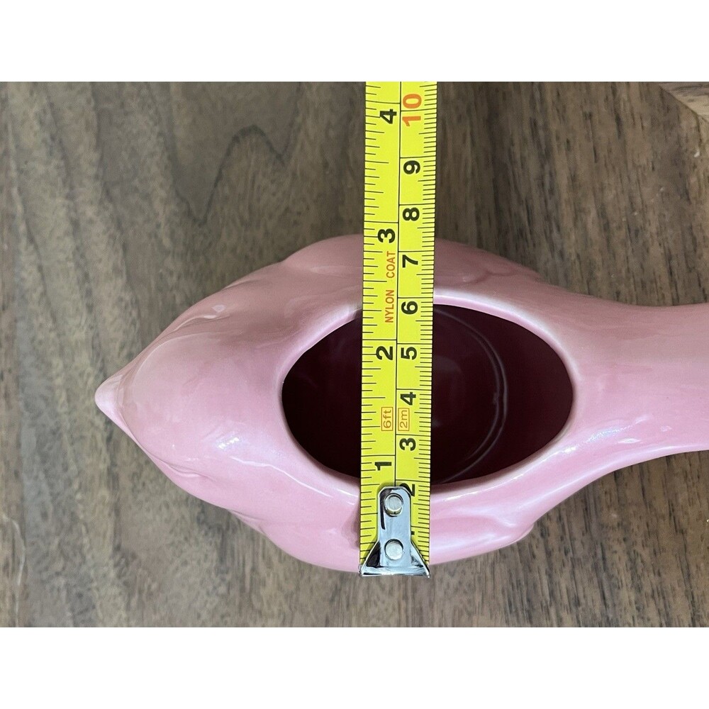 VTG Style Bubblegum Pink Bird Succulent Planter Coquette Farmhouse Bird Lovers - Picture 9 of 10